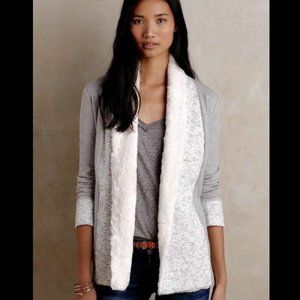 Anthropologie Saturday/Sunday Sweater w/Fur